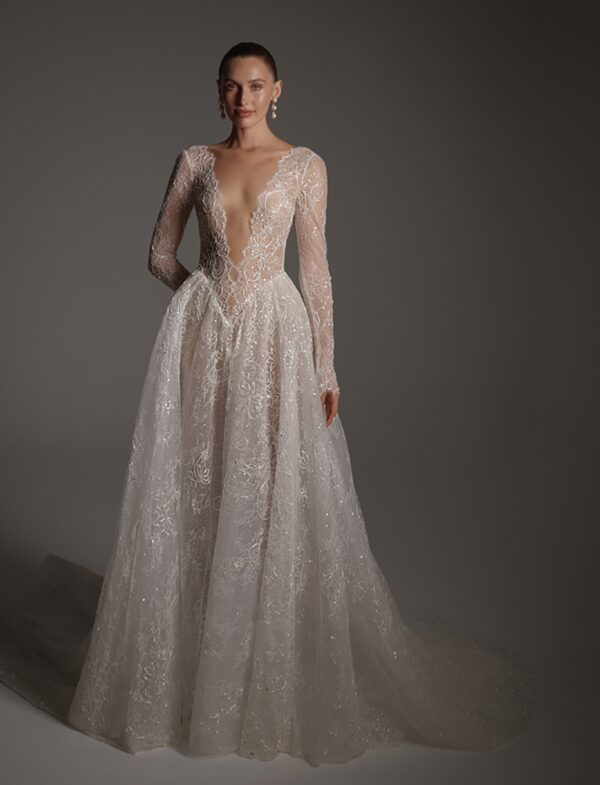 berta-2027-26-109-pizzo-elegante Abito da sposa Berta 26-109
