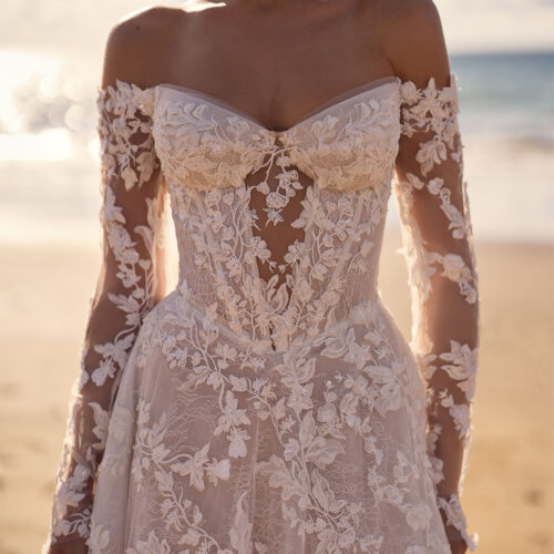 milla-nova-2026-charm-off-shoulder Abito da sposa Milla Nova Pearl of the Season Charm