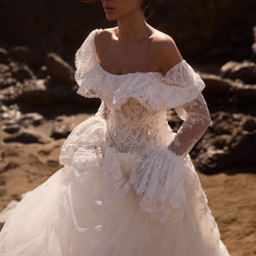 milla-nova-2026-evalisse-bolero-vintage Abito da sposa Milla Nova Pearl of the Season Evalisse