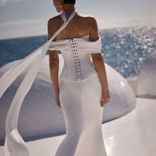 milla-nova-2026-floriane-corsetto-lacci-retro Abito da sposa Milla Nova Pearl of the Season Floriane