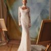 millanova-dart-bianca-pizzo-ricamato Abito da sposa Milla Nova D'Art Bianca