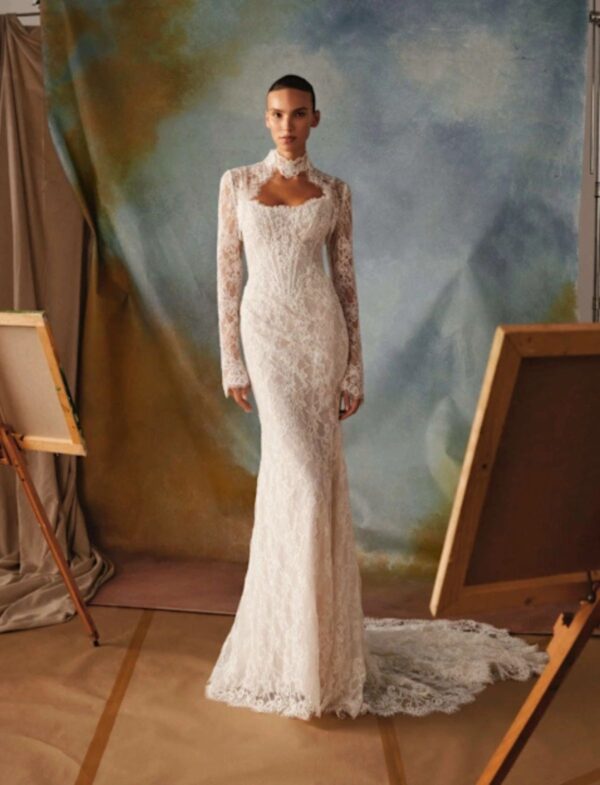 millanova-dart-bianca-pizzo-ricamato Abito da sposa Milla Nova D'Art Bianca