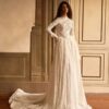 millanova-dart-solavine-pizzo-floreale-ricamato Abito da sposa Milla Nova D'Art Solavine