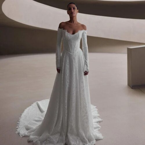 millanova-prima-forma-olyne-manica-lunga-ricamata Abito da sposa Milla Nova Prima Forma Olyne