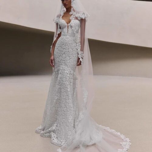 millanova-prima-forma-oriane-velo-pizzo Abito da sposa Milla Nova Prima Forma Oriane