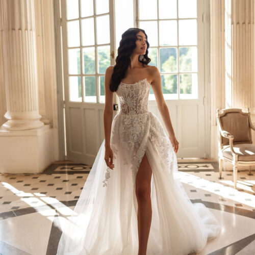 tina-valerdi-2026-foteini-gonna-tulle-spacco Abito da sposa Tina Valerdi Foteini