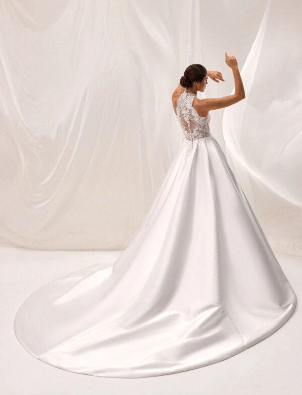 pronovias-2027-elbaite-dchiena-ricamata-pizzo-floreale Abito da sposa Pronovias Elbaite