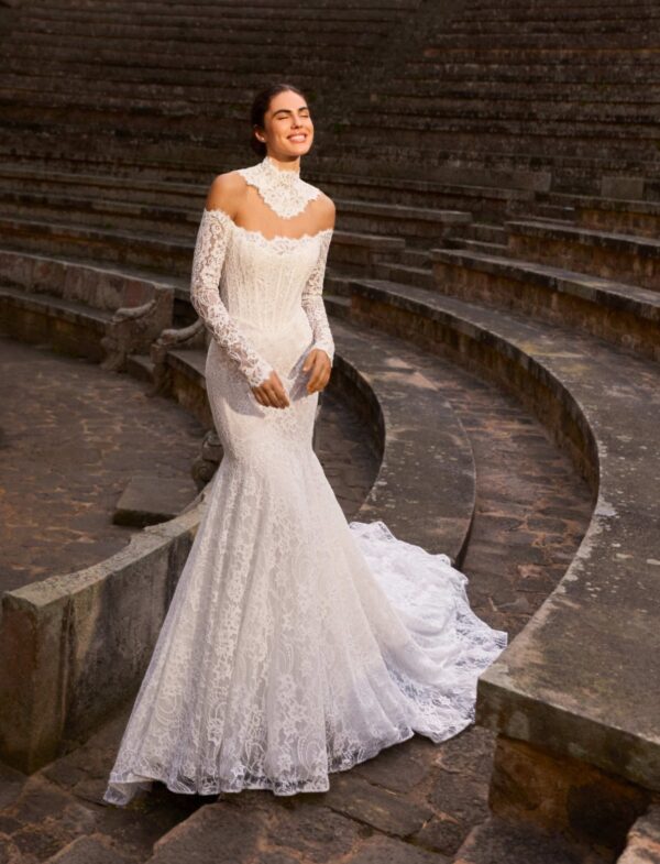 pronovias-2027-elow-tulle-voluminoso Abito da sposa Pronovias Elow
