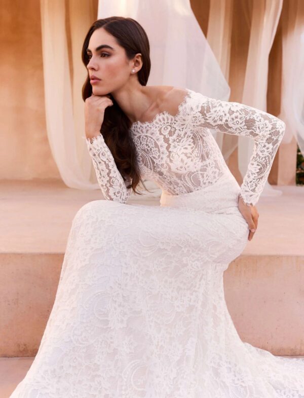 pronovias-2027-velyne-pizzo-floreale Abito da sposa Pronovias Velyne