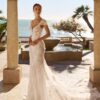 rosa-clarà-luna-novias-fado-2027-ricami-brillantinosi Abito da sposa Rosa Clarà Fado