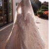 tina-valerdi-2027-florina-velo-semitrasparente Abito da sposa Tina Valerdi Florina