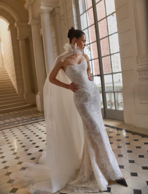 wonà-norma-2027-velo-bianco Abito da sposa Wonà Norma