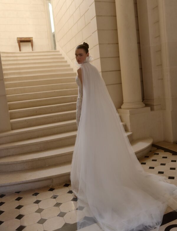 wonà-norma-2027-velo-lungo Abito da sposa Wonà Norma