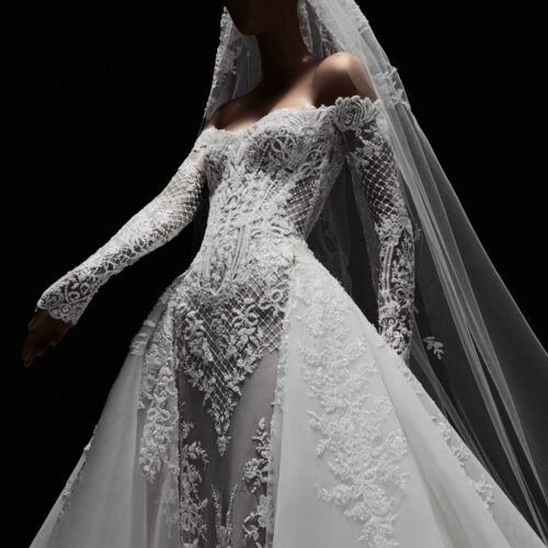 zuhair-murad-ombeline-2027-pizzo-ricamato Abito da sposa Zuhair Murad Ombeline